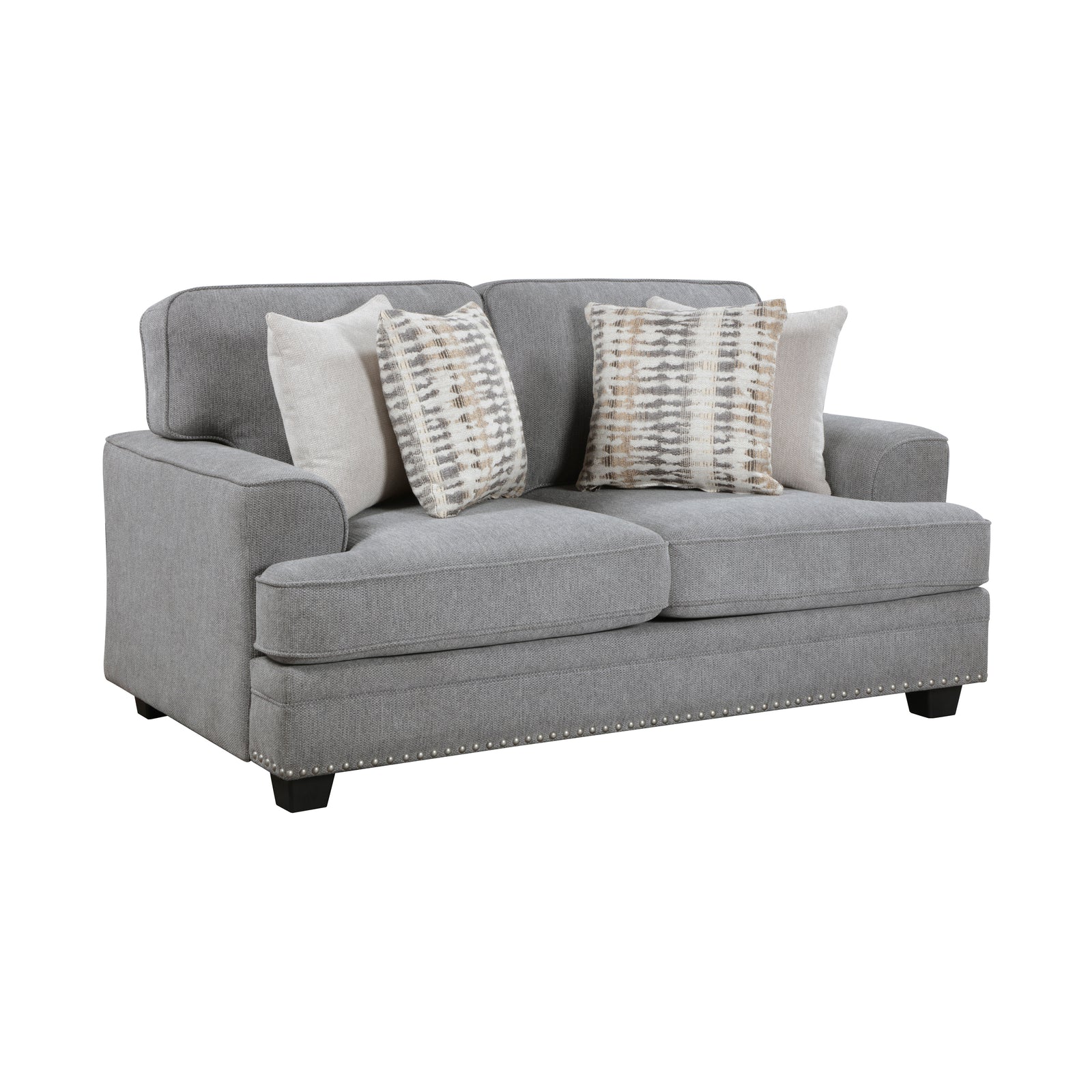 Pombal 2-Piece Chenille Living Room Sofa Set