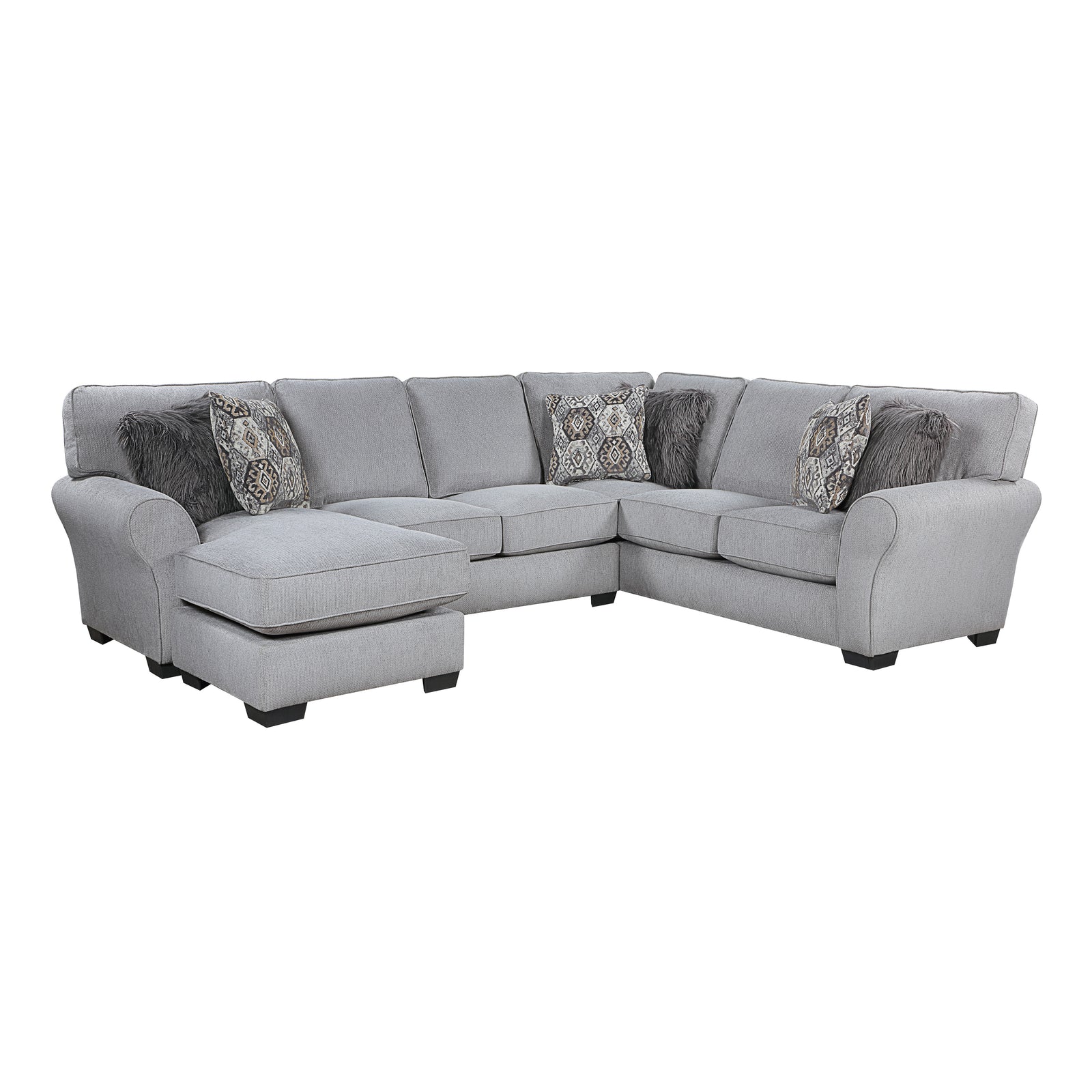 Tetbury Chenille 2-Piece Sectional with Reversible Chaise