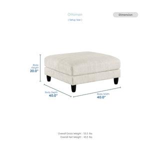 Jonas Corduroy Ottoman