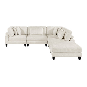 Jonas Corduroy 5-Piece Modular Sectional with Ottoman