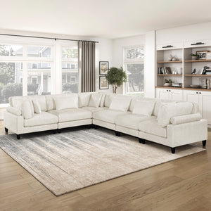 Jonas Corduroy 6-Piece Modular Sectional Sofa
