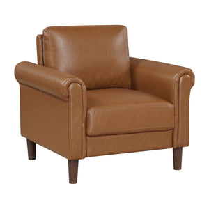 Frances Faux Leather Living Room Chair