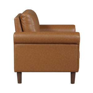 Frances Faux Leather Living Room Chair