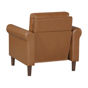 Frances Faux Leather Living Room Chair