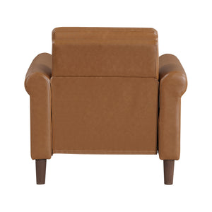 Frances Faux Leather Living Room Chair