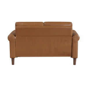 Frances 2-Piece Faux Leather Living Room Sofa Set