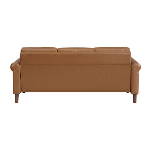 Frances 3-Piece Faux Leather Living Room Sofa Set