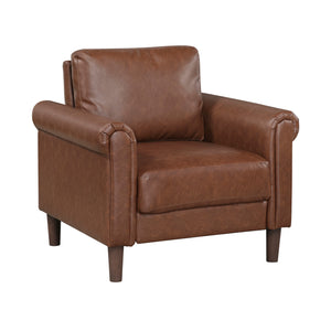 Frances Faux Leather Living Room Chair