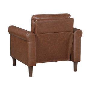 Frances Faux Leather Living Room Chair