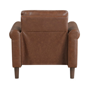 Frances Faux Leather Living Room Chair