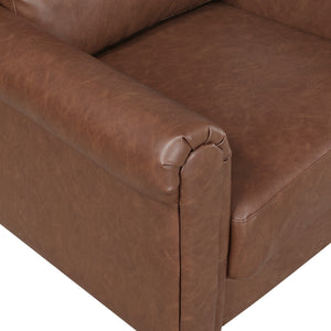 Frances Faux Leather Living Room Chair