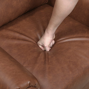 Frances Faux Leather Living Room Chair
