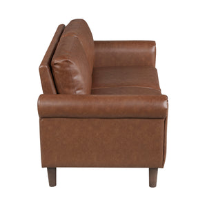 Frances 3-Piece Faux Leather Living Room Sofa Set