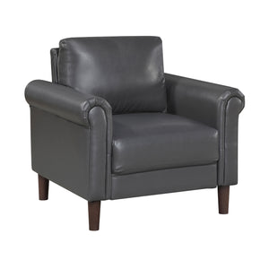 Frances Faux Leather Living Room Chair