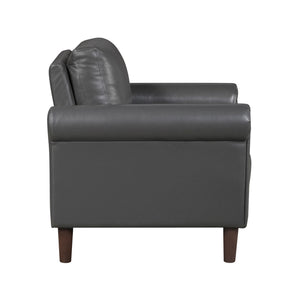 Frances 3-Piece Faux Leather Living Room Sofa Set