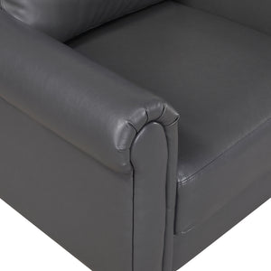 Frances Faux Leather Living Room Chair