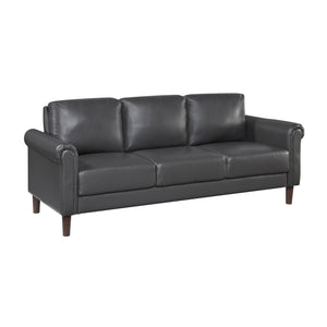 Frances Faux Leather Living Room Sofa