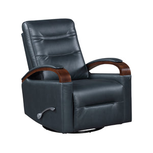 Meredith Faux Leather Manual Swivel Glider Reclining Chair