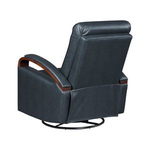 Meredith Faux Leather Manual Swivel Glider Reclining Chair