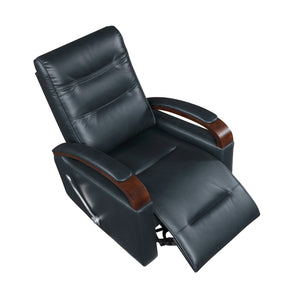 Meredith Faux Leather Manual Swivel Glider Reclining Chair