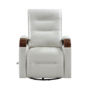 Meredith Faux Leather Manual Swivel Glider Reclining Chair