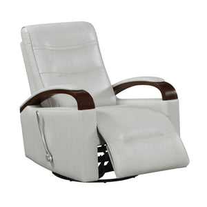 Meredith Faux Leather Manual Swivel Glider Reclining Chair
