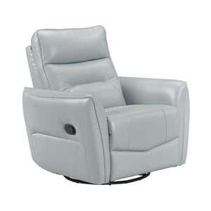 Esther Leather Match Manual Swivel Glider Reclining Chair