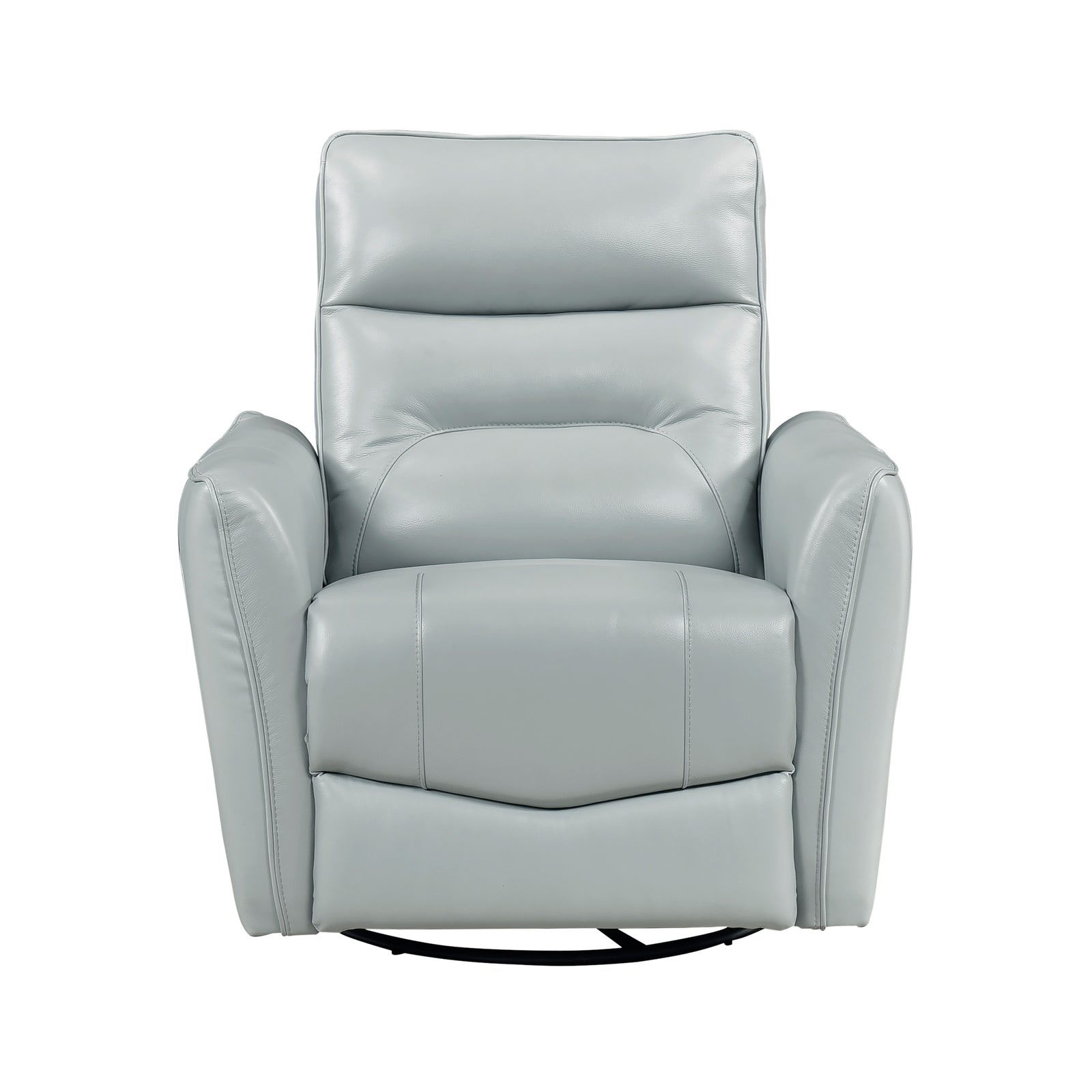 Esther Leather Match Manual Swivel Glider Reclining Chair