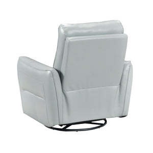 Esther Leather Match Manual Swivel Glider Reclining Chair