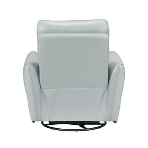 Esther Leather Match Manual Swivel Glider Reclining Chair