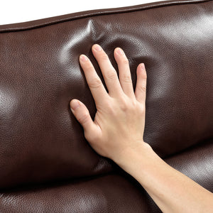 Esther Leather Match Manual Swivel Glider Reclining Chair
