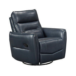 Esther Leather Match Manual Swivel Glider Reclining Chair