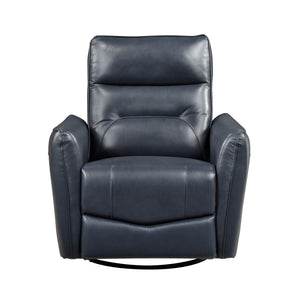 Esther Leather Match Manual Swivel Glider Reclining Chair