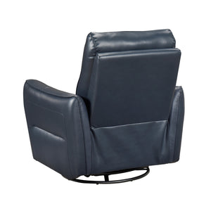 Esther Leather Match Manual Swivel Glider Reclining Chair