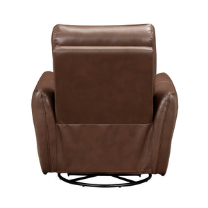 Esther Leather Match Manual Swivel Glider Reclining Chair