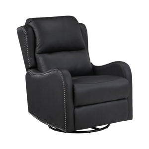 Juna Leather Match Swivel Glider Reclining Chair