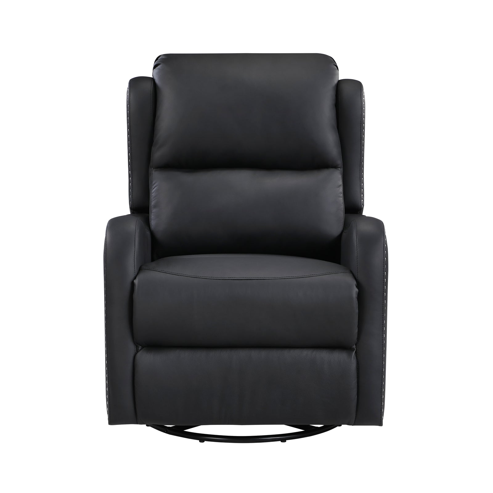 Juna Leather Match Swivel Glider Reclining Chair