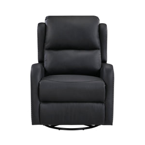 Juna Leather Match Swivel Glider Reclining Chair
