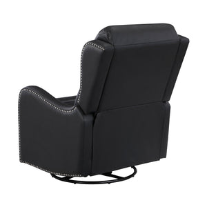 Juna Leather Match Swivel Glider Reclining Chair
