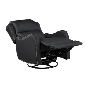 Juna Leather Match Swivel Glider Reclining Chair
