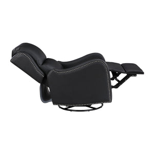 Juna Leather Match Swivel Glider Reclining Chair