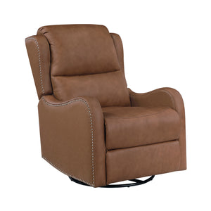 Juna Leather Match Swivel Glider Reclining Chair