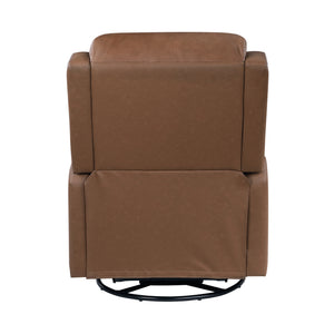 Juna Leather Match Swivel Glider Reclining Chair