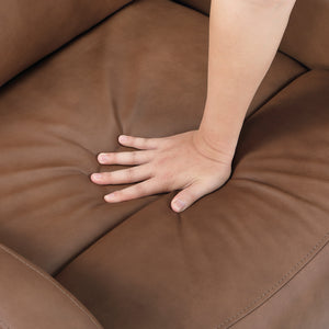 Juna Leather Match Swivel Glider Reclining Chair