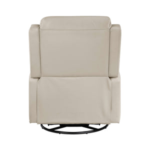Juna Leather Match Swivel Glider Reclining Chair