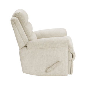 Audra Textured Microfiber Manual Swivel Glider Reclining Chair