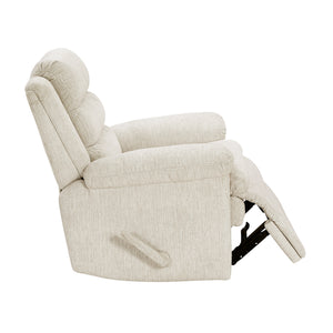 Audra Textured Microfiber Manual Swivel Glider Reclining Chair