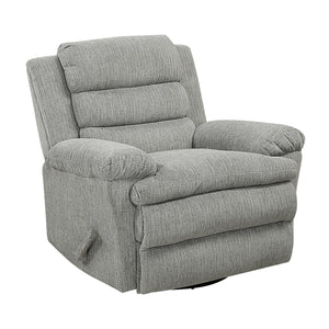 Audra Textured Microfiber Manual Swivel Glider Reclining Chair