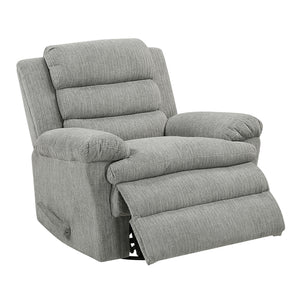 Audra Textured Microfiber Manual Swivel Glider Reclining Chair