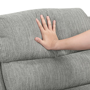Audra Textured Microfiber Manual Swivel Glider Reclining Chair